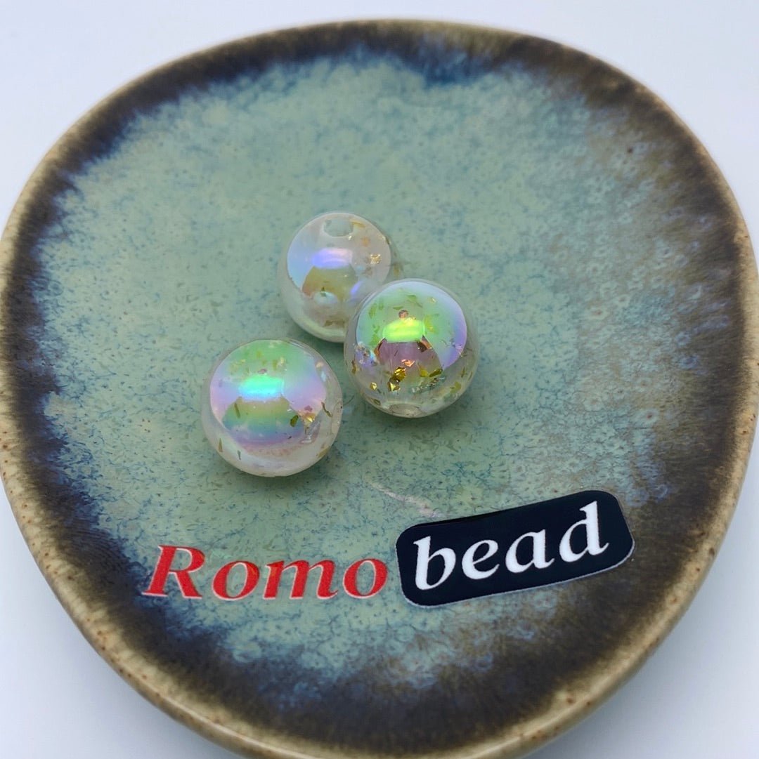 41. Clear glitter beads - Romo bead