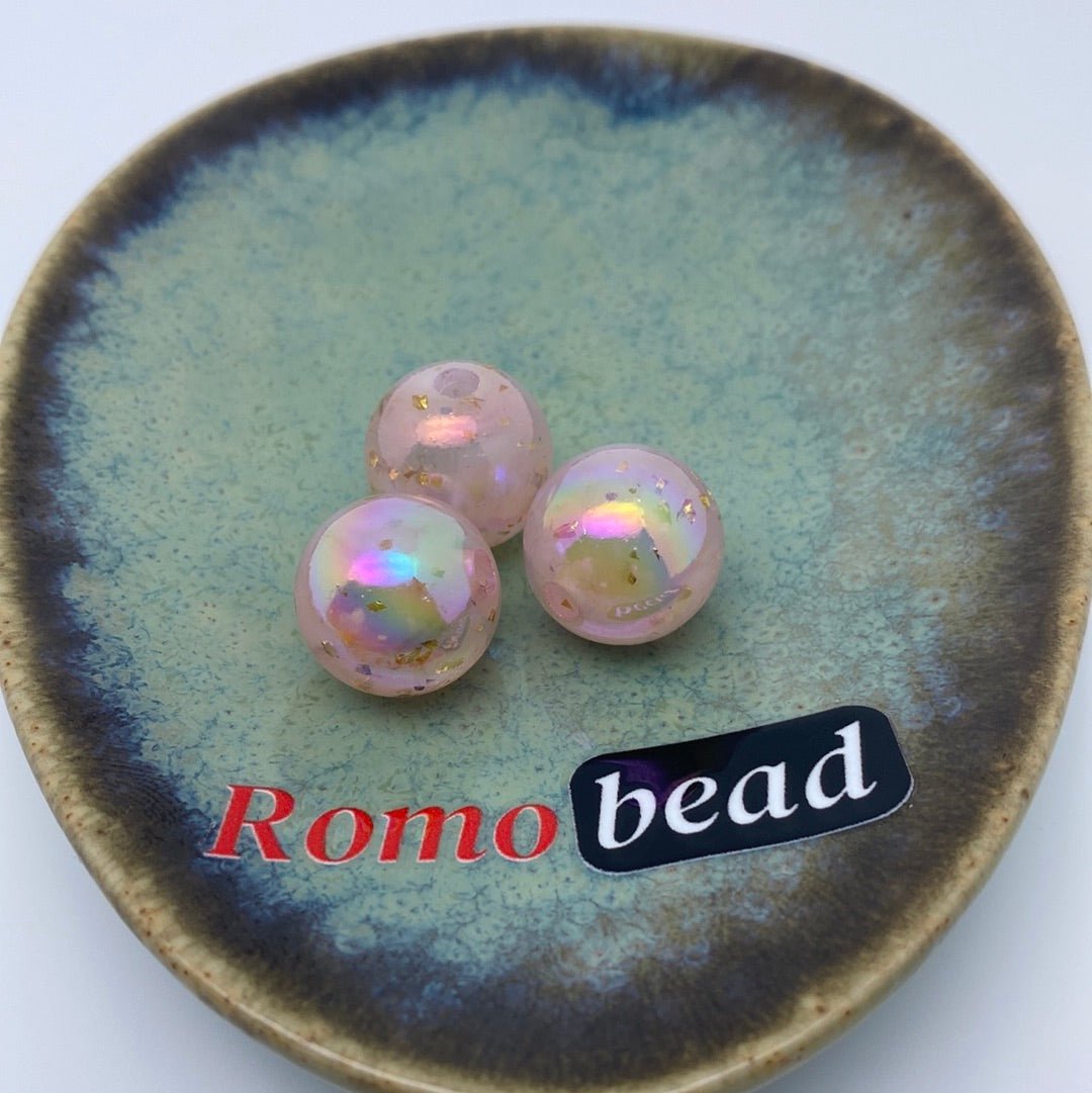 41. Clear glitter beads - Romo bead