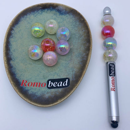 41. Clear glitter beads - Romo bead