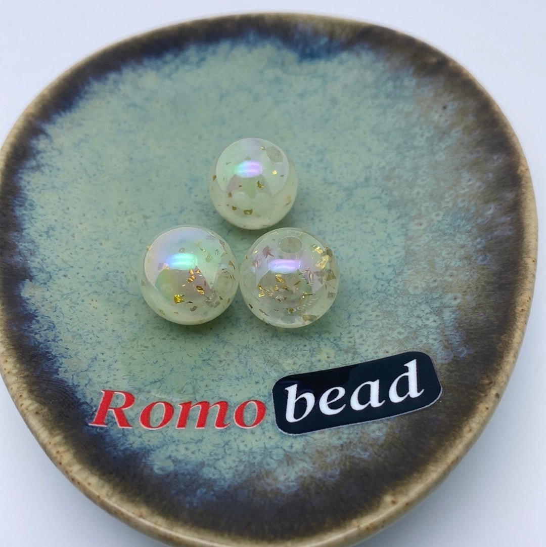 41. Clear glitter beads - Romo bead