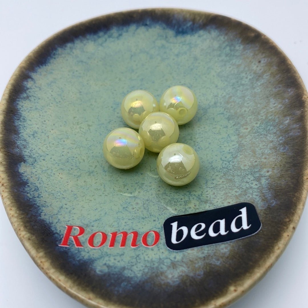 44. 12mm round beads - Romo bead