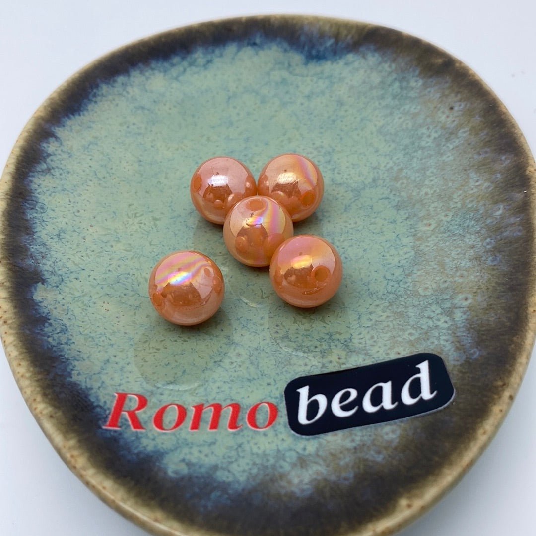 44. 12mm round beads - Romo bead