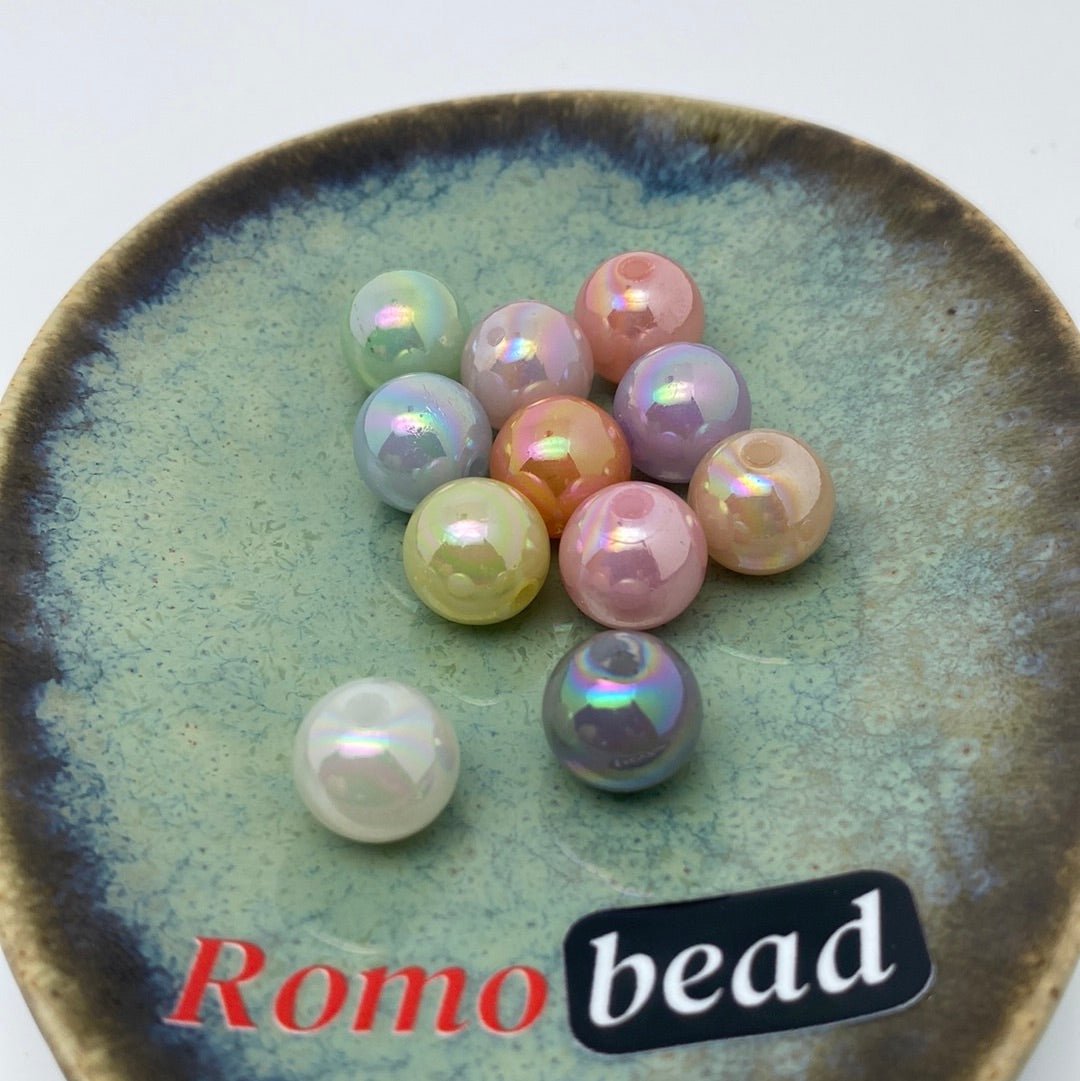 44. 12mm round beads - Romo bead