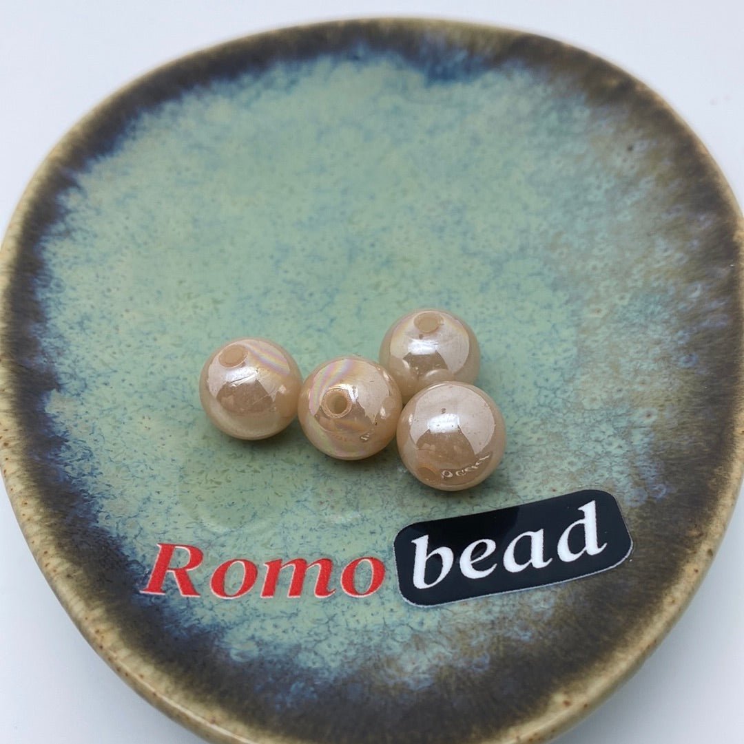 44. 12mm round beads - Romo bead