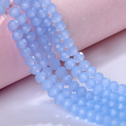 6mm 8mm Flat Bead with Hole in The Middle for Bracelet Necklace Accessories