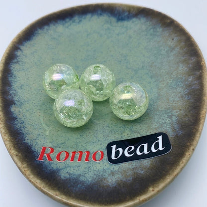 45. UV crackle 16mm round beads - Romo bead