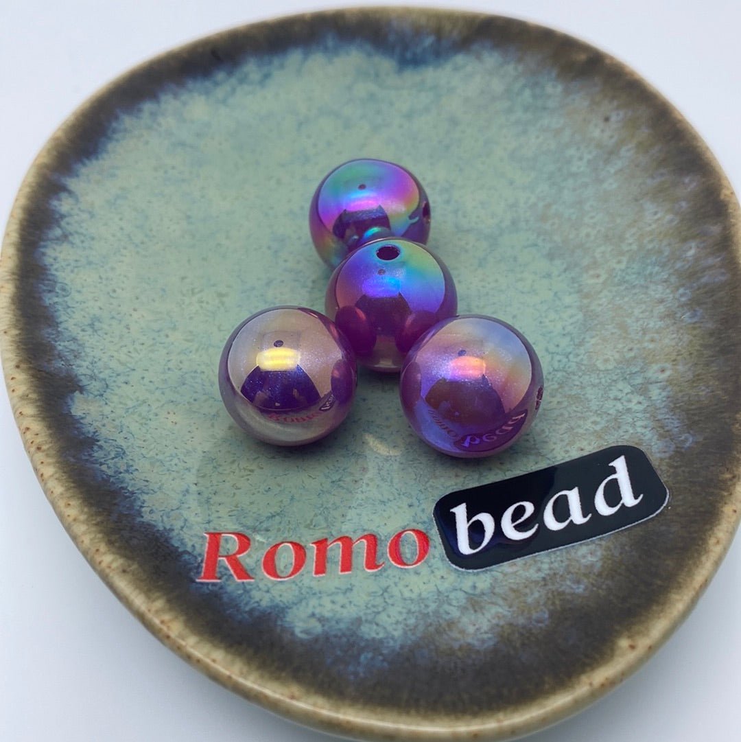 46. Super shiny 16mm UV round beads - Romo bead