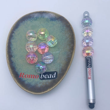 49. Clear disco 16mm beads - Romo bead