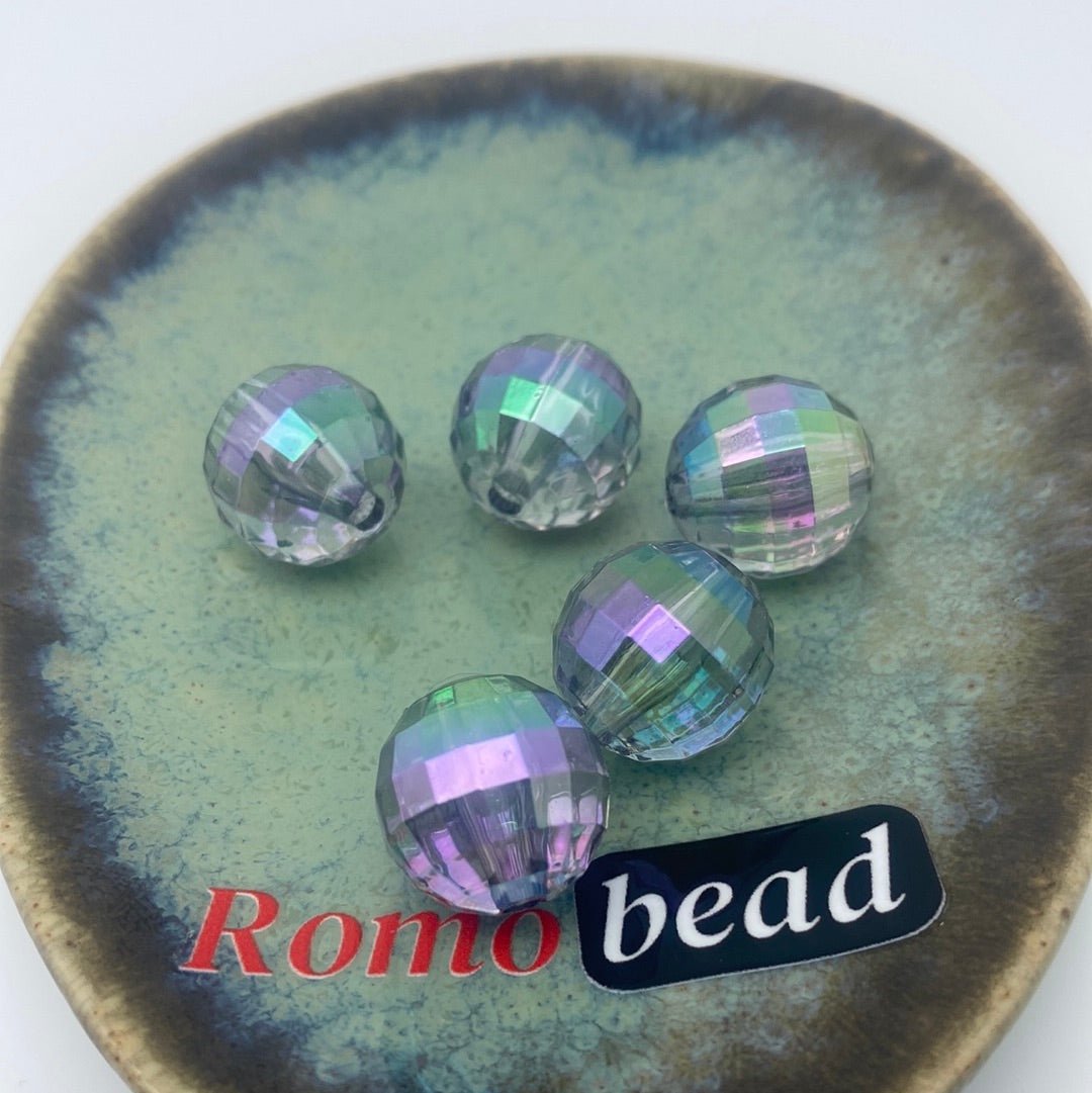 49. Clear disco 16mm beads - Romo bead