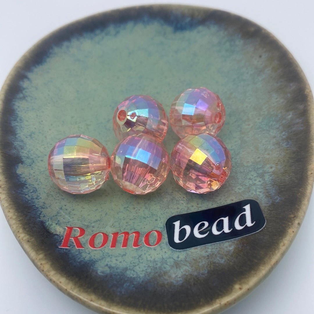 49. Clear disco 16mm beads - Romo bead