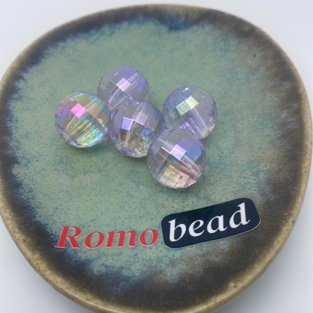 49. Clear disco 16mm beads - Romo bead