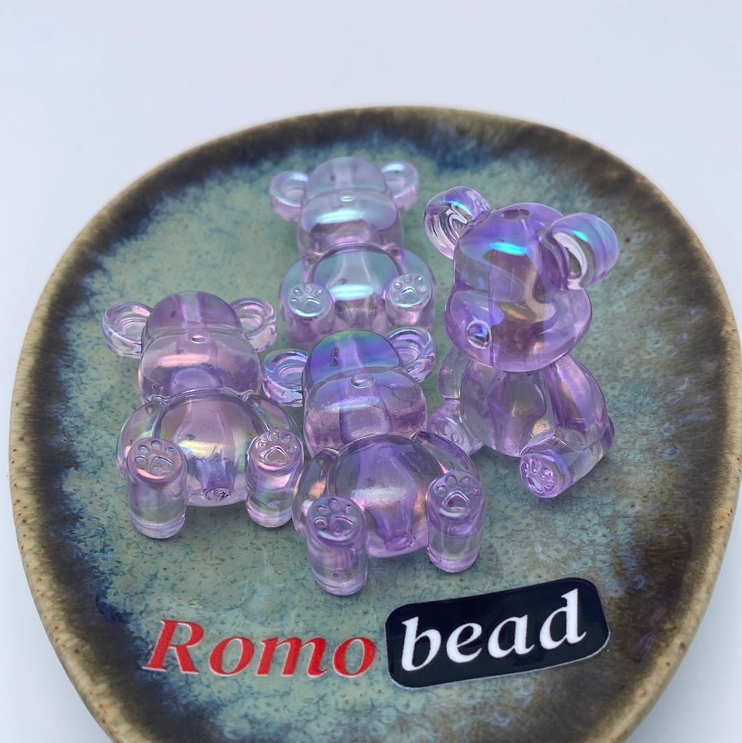 5. clear bear beads - Romo bead