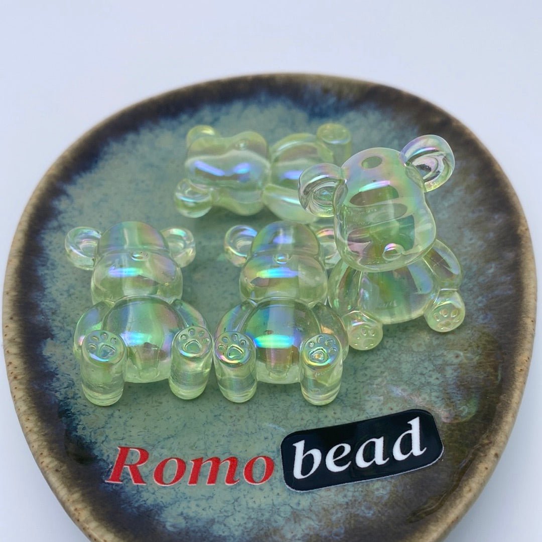 5. clear bear beads - Romo bead