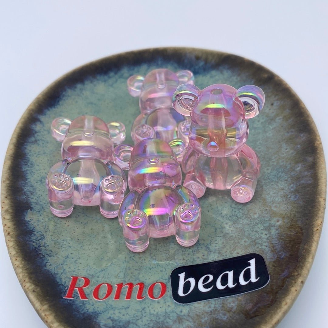 5. clear bear beads - Romo bead