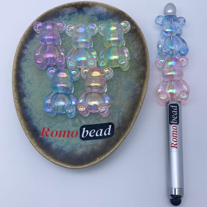 5. clear bear beads - Romo bead