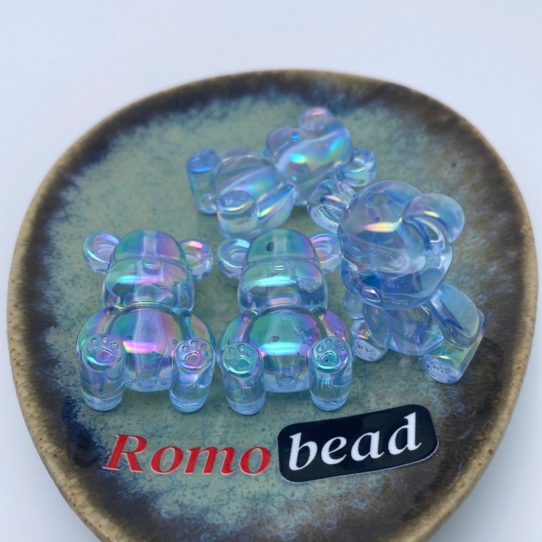 5. clear bear beads - Romo bead