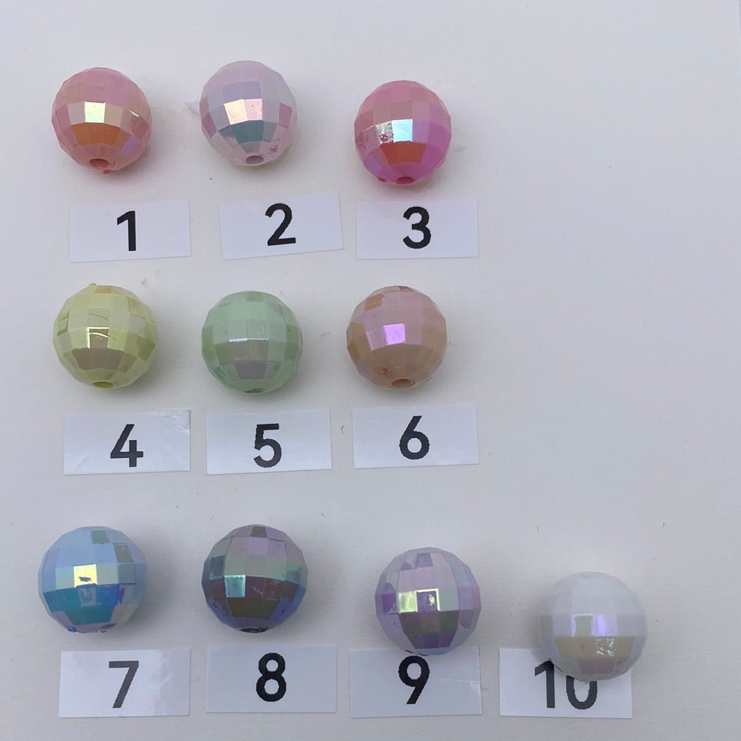 51. UV disco 16mm beads - Romo bead