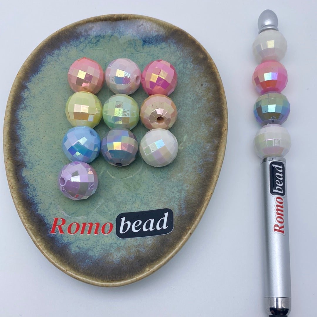 51. UV disco 16mm beads - Romo bead