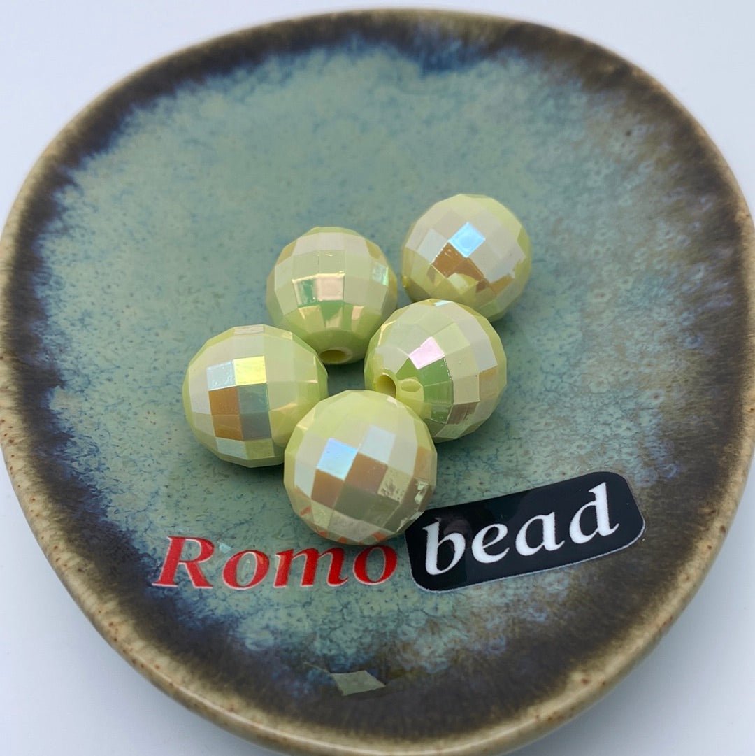 51. UV disco 16mm beads - Romo bead