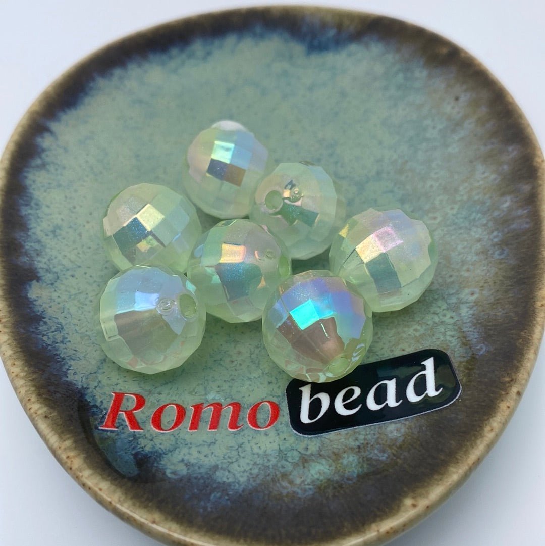 52. Shiny UV disco 16mm beads - Romo bead