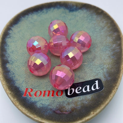 52. Shiny UV disco 16mm beads - Romo bead