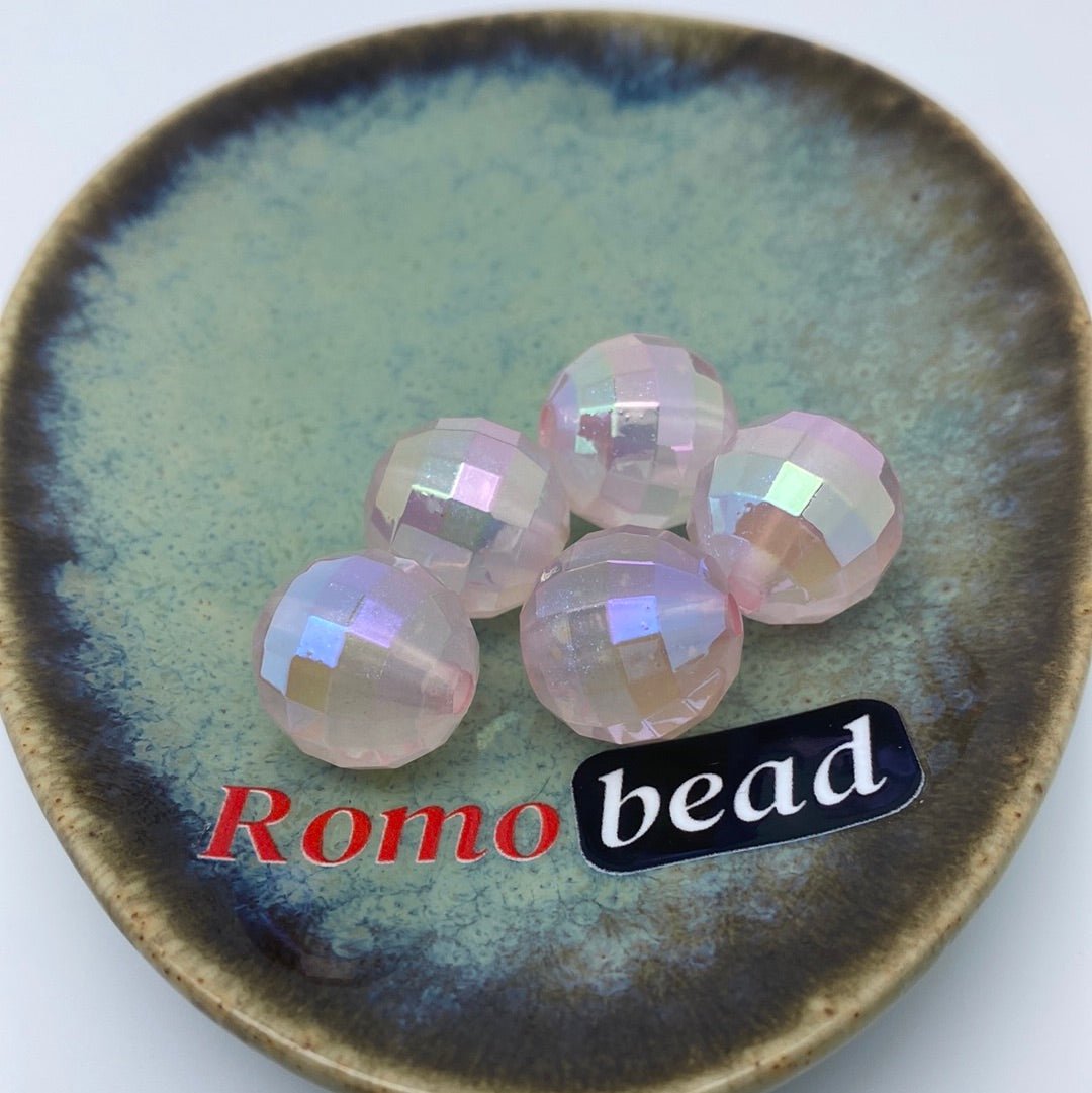 52. Shiny UV disco 16mm beads - Romo bead