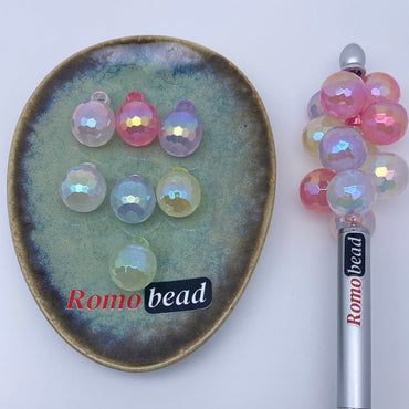 53. Shiny disco pendant 16mm beads - Romo bead