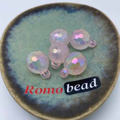 53. Shiny disco pendant 16mm beads - Romo bead