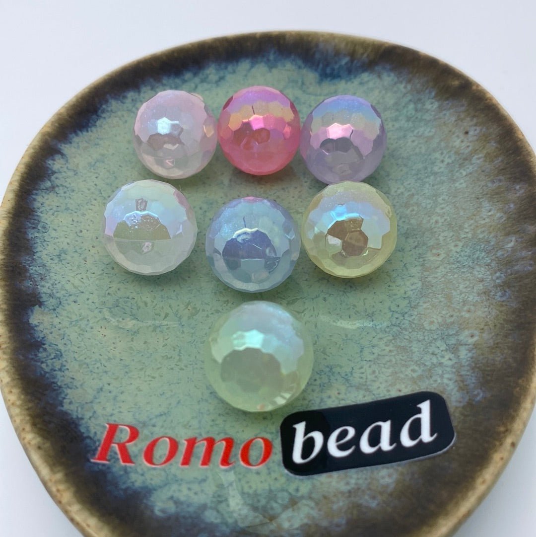 53. Shiny disco pendant 16mm beads - Romo bead