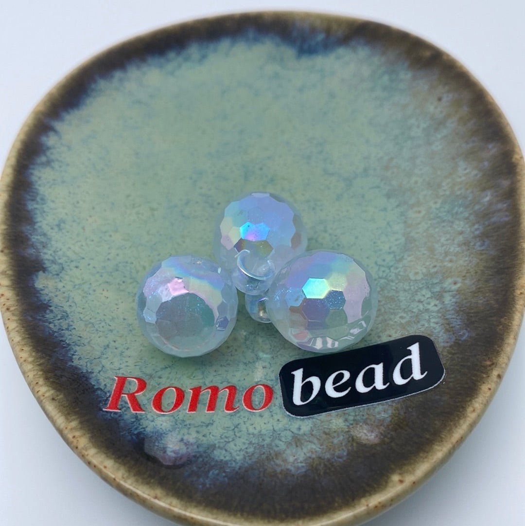 53. Shiny disco pendant 16mm beads - Romo bead