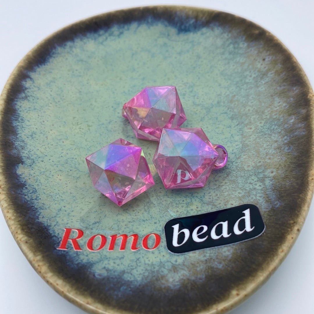 54. Diamond clear pendant beads - Romo bead