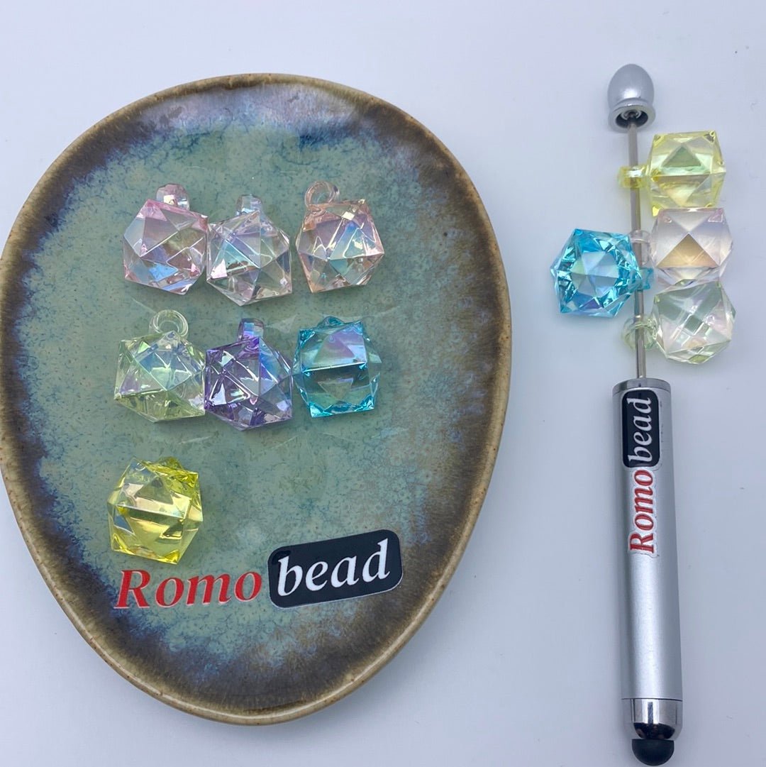 55. clear UV pendant Diamond beads - Romo bead