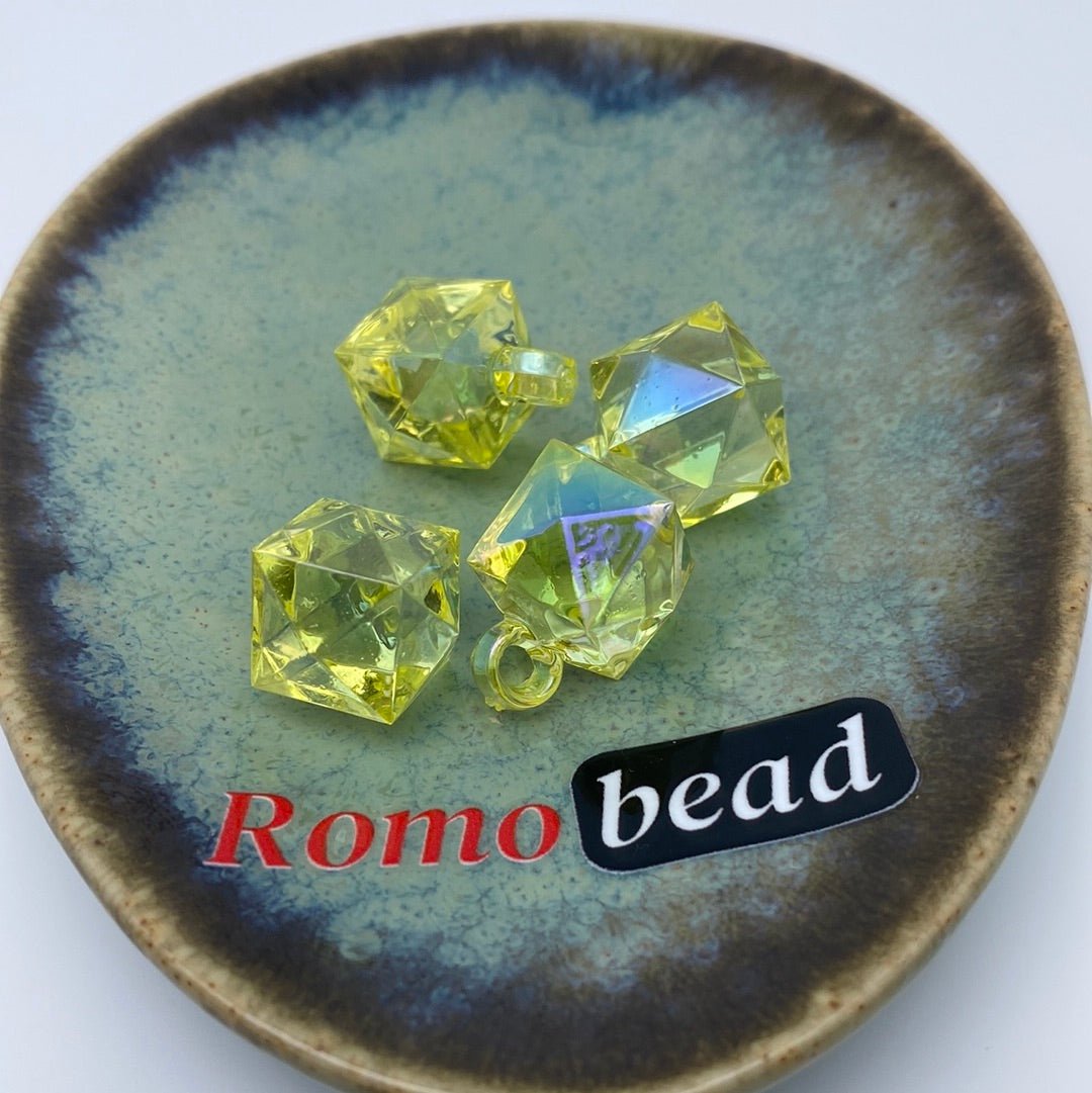 55. clear UV pendant Diamond beads - Romo bead