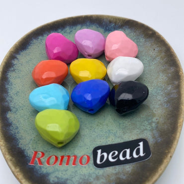 58. heart beads - Romo bead