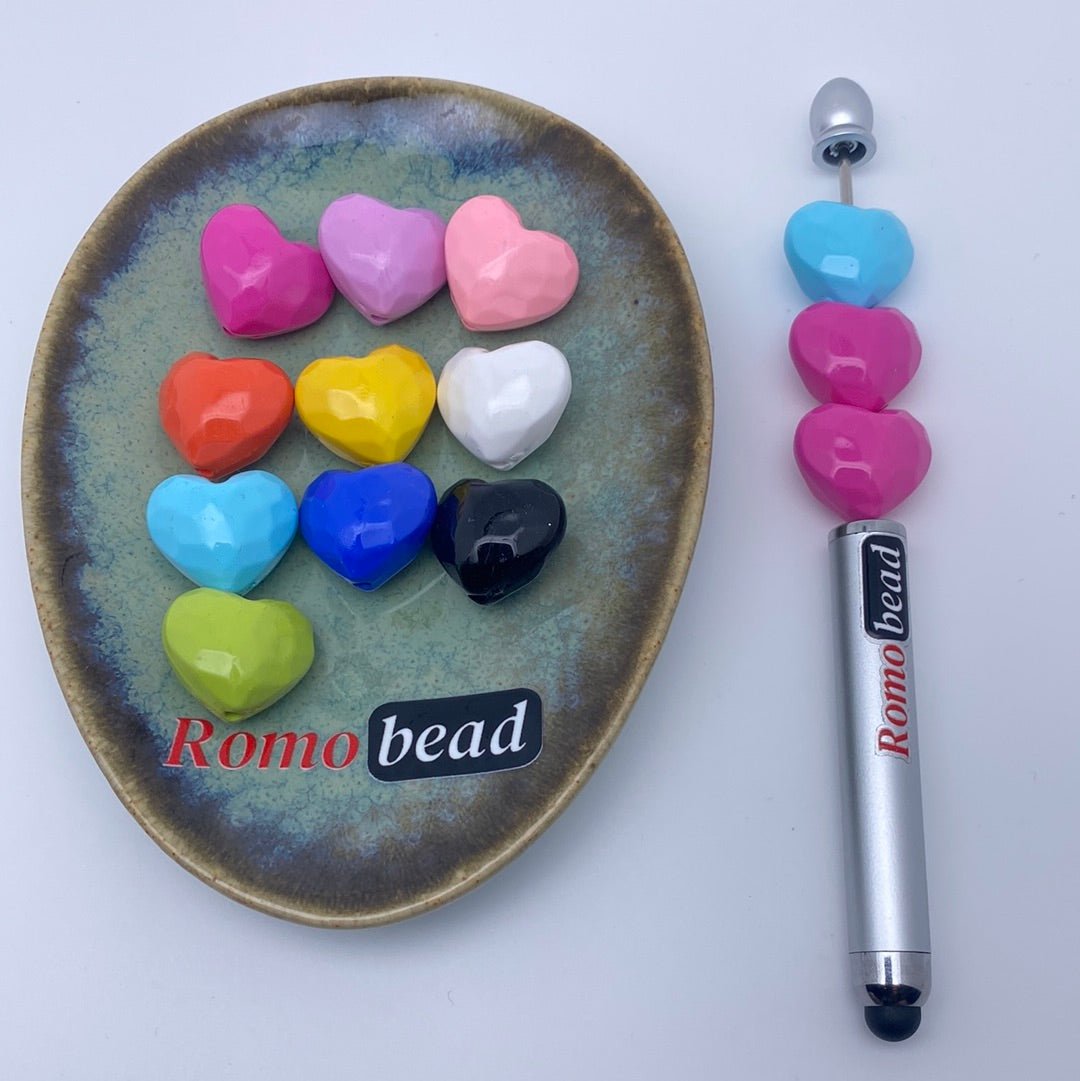 58. heart beads - Romo bead