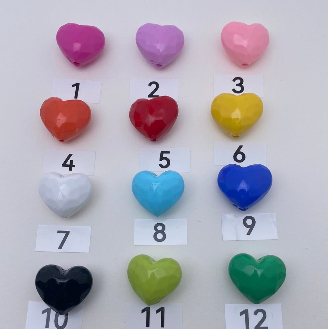 58. heart beads - Romo bead