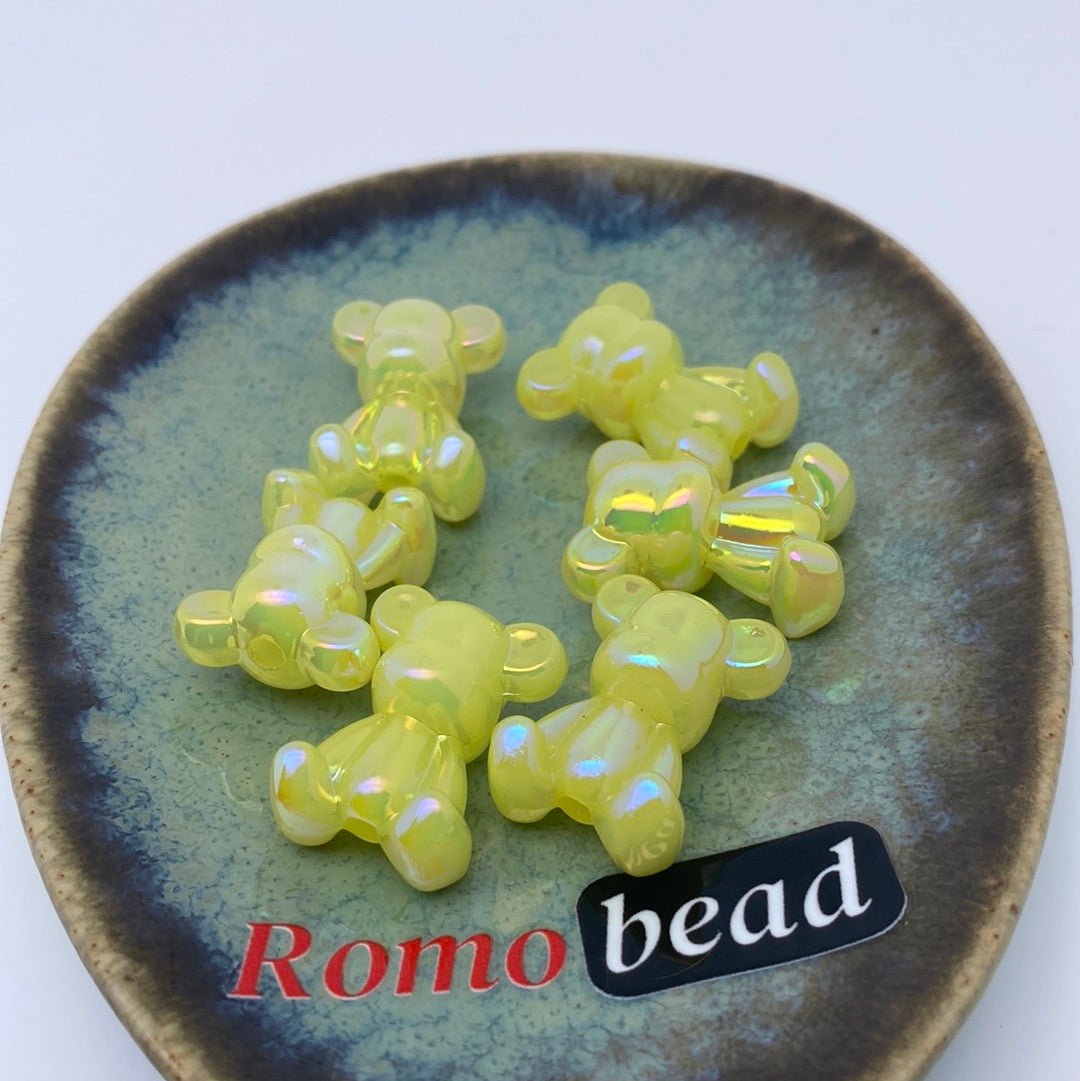 6. Shiny UV bear beads - Romo bead