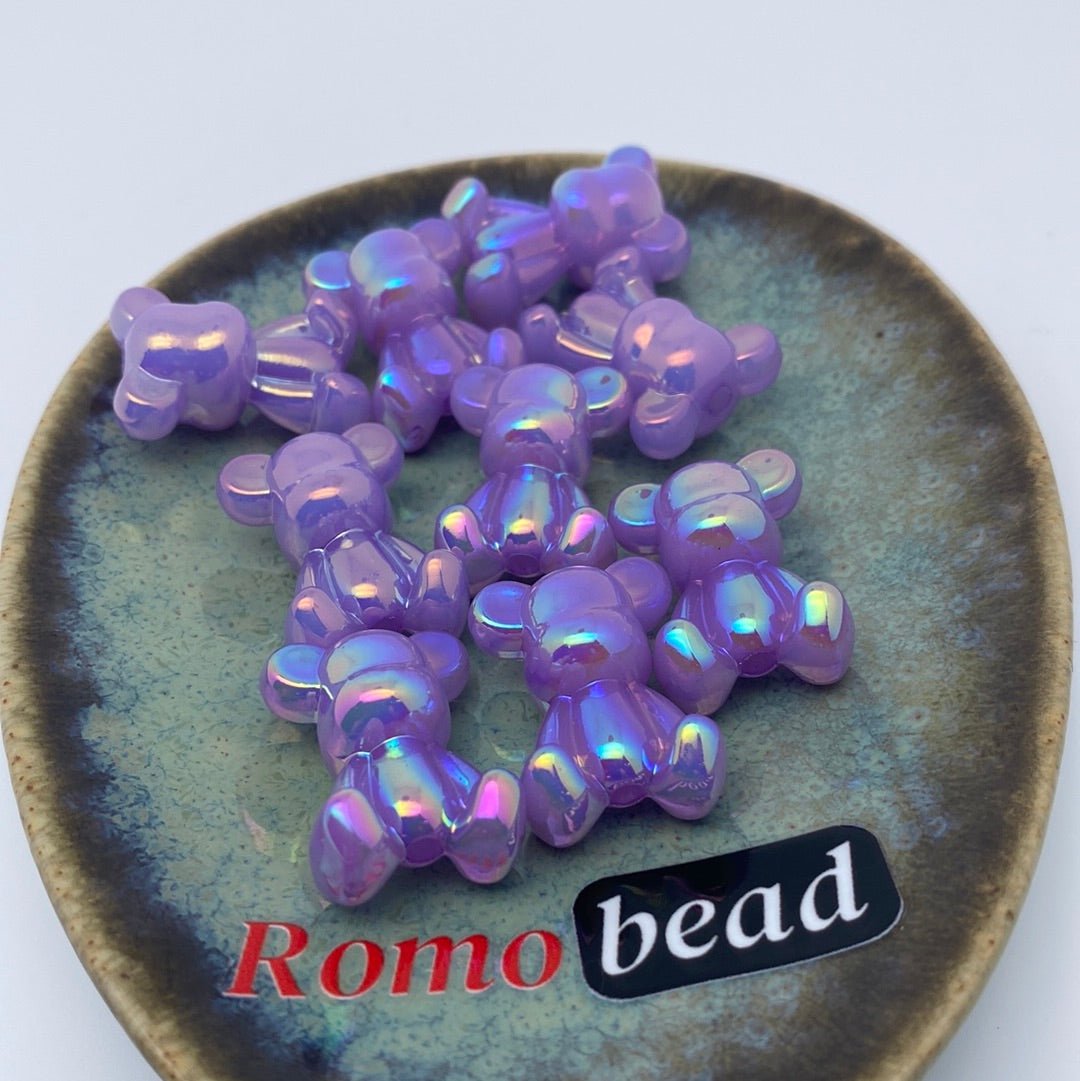 6. Shiny UV bear beads - Romo bead