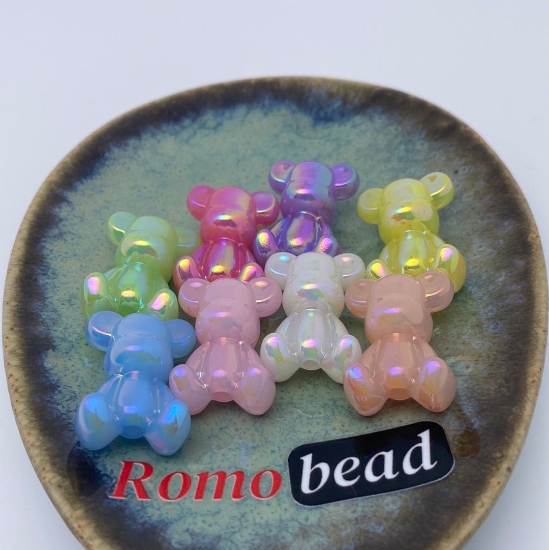 6. Shiny UV bear beads - Romo bead