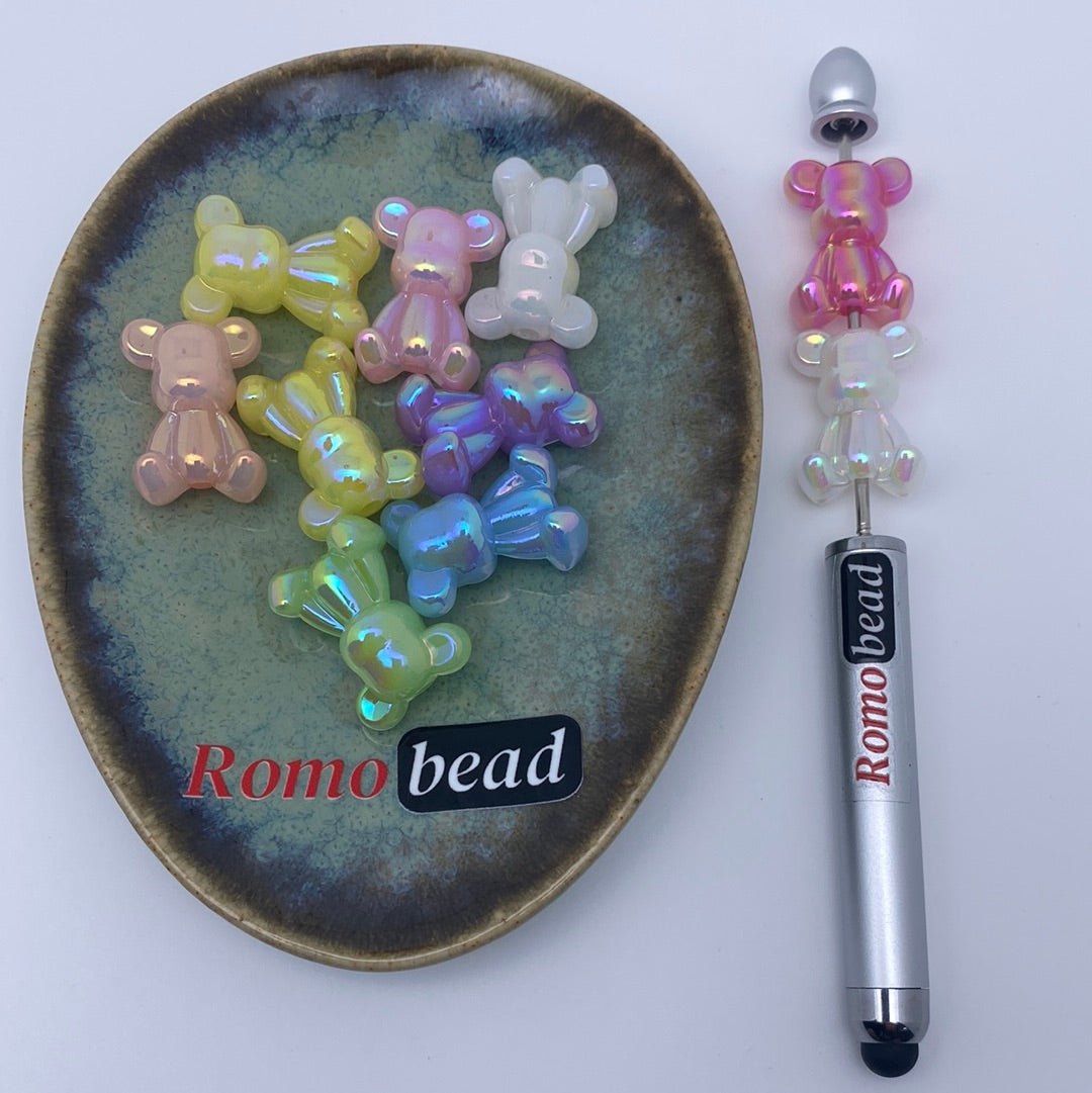 6. Shiny UV bear beads - Romo bead