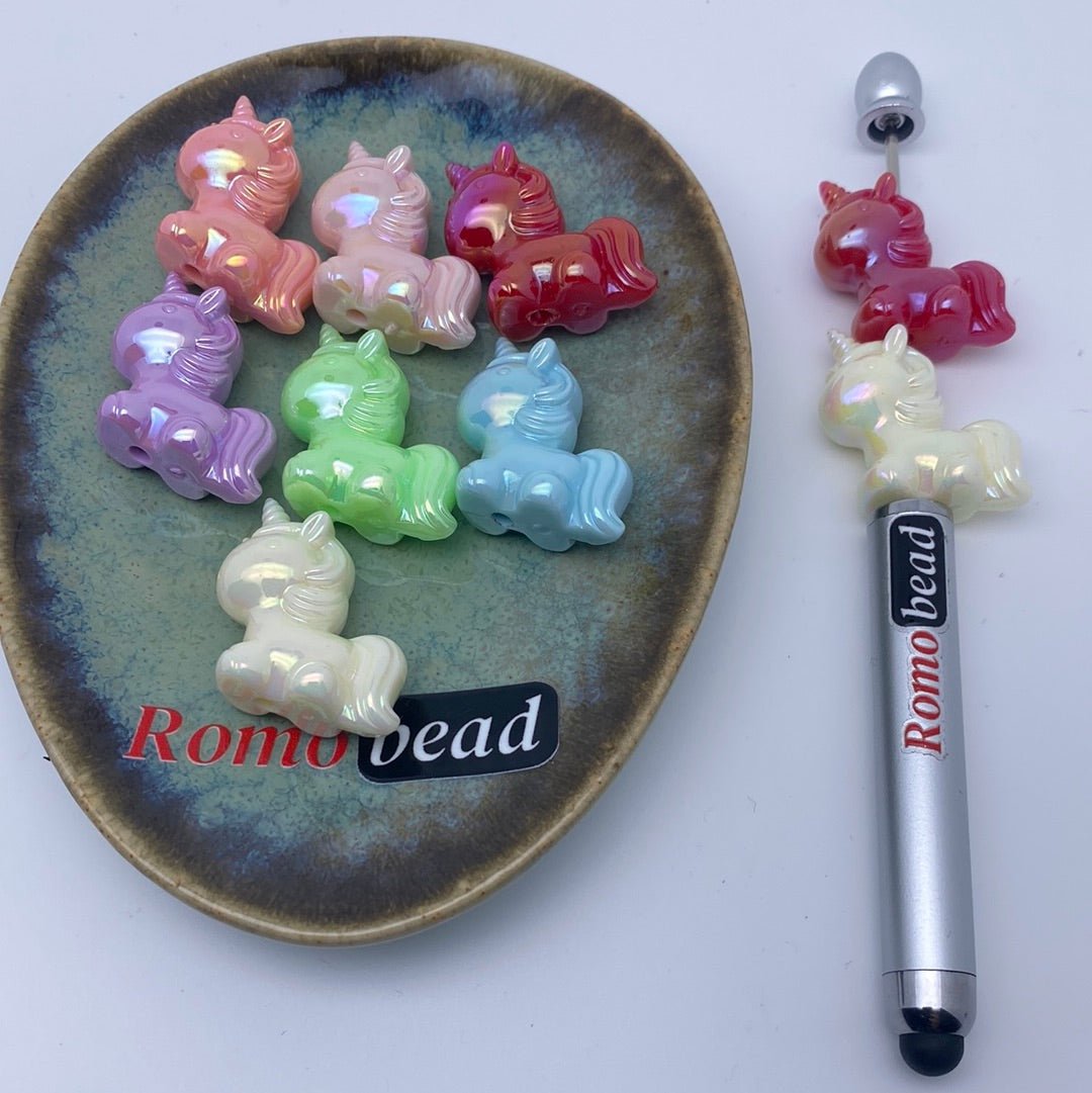 63. unicorn uv beads - Romo bead