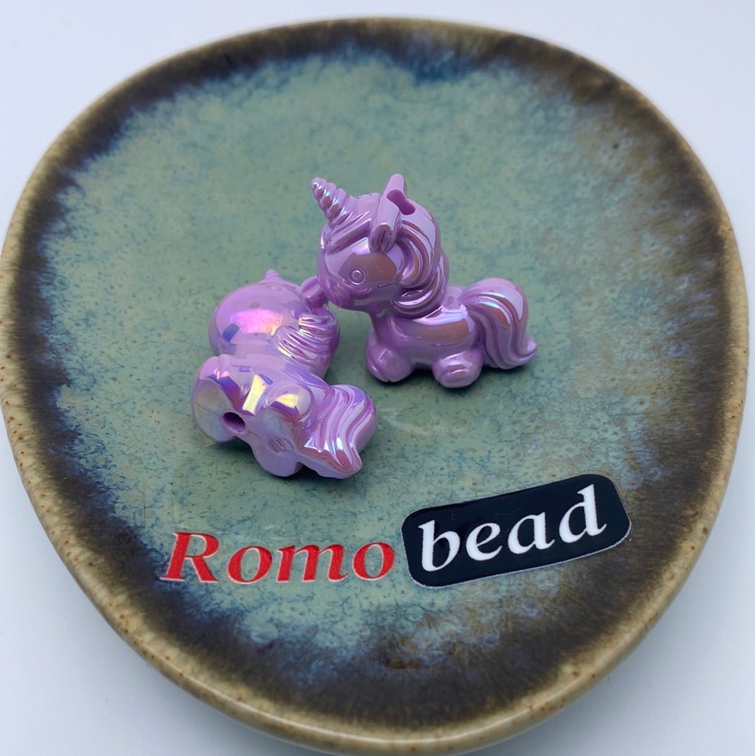 63. unicorn uv beads - Romo bead