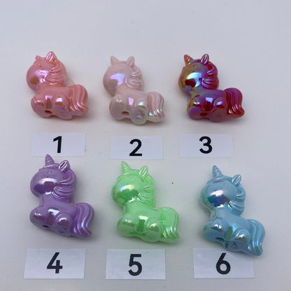 63. unicorn uv beads - Romo bead