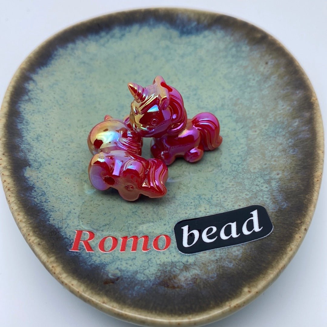 63. unicorn uv beads - Romo bead