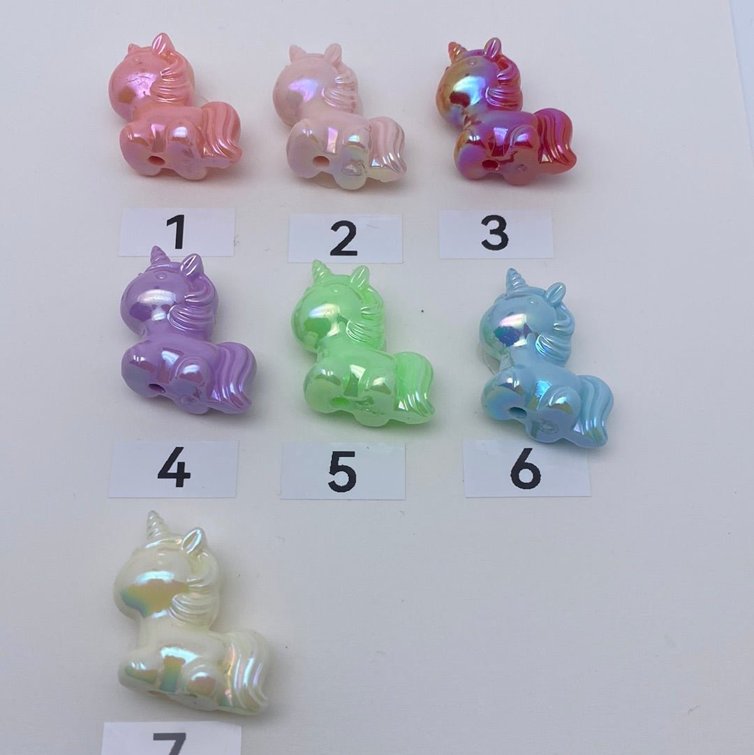 63. unicorn uv beads - Romo bead