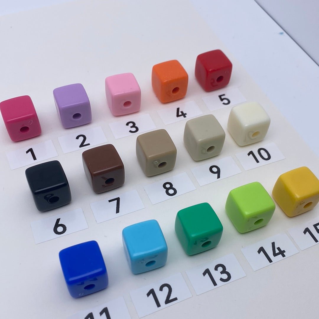 66. cube beads - Romo bead