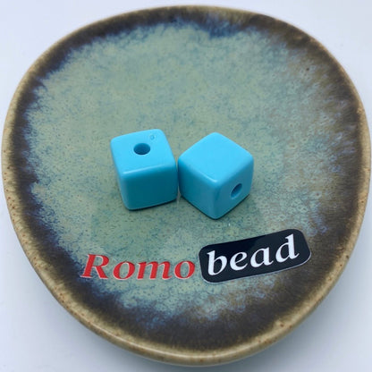 66. cube beads - Romo bead