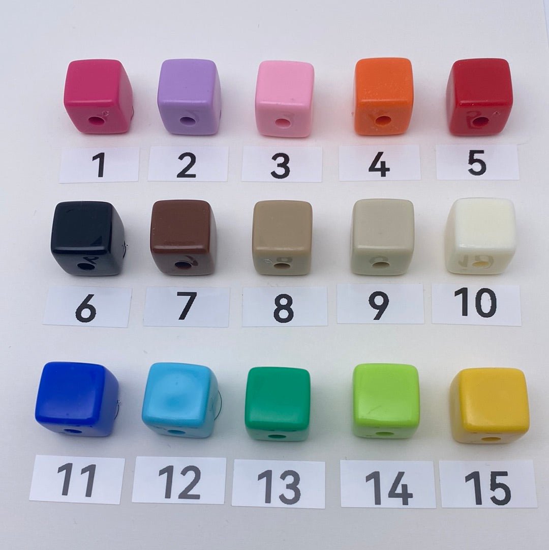 66. cube beads - Romo bead