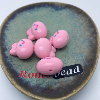 71. rabbit head beads - Romo bead