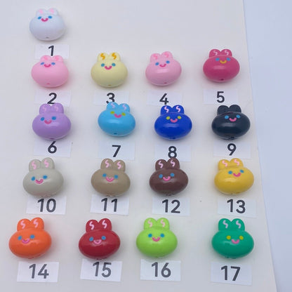 71. rabbit head beads - Romo bead